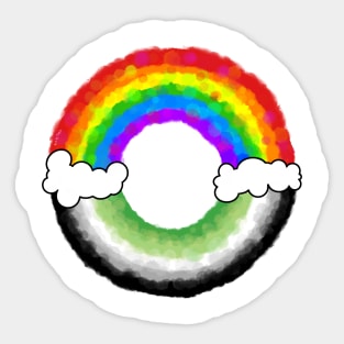 Rainbow aro Sticker